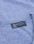 Robert Old - Lapis Blue Blenheim Cashmere Sleeveless V-Neck Sweater CASHMERE Robert Old