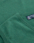 Robert Old - Spruce Green Blenheim Cashmere Sleeveless V-Neck Sweater CASHMERE Robert Old