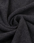Charcoal Oban 3 button 2ply Cashmere Polo Sweater CASHMERE Robert Old