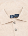 Robert Old - Linen Oban 3 button 2ply Cashmere Polo Sweater CASHMERE Robert Old