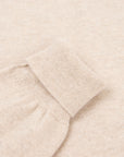 Robert Old - Linen Oban 3 button 2ply Cashmere Polo Sweater CASHMERE Robert Old