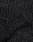 Robert Old - Charcoal Grey Colonial 8ply Cashmere Shawl Cardigan CASHMERE Robert Old