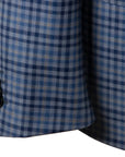 Robert Old - Blue Check Super 130's Pure Wool Jacket JACKETS Robert Old