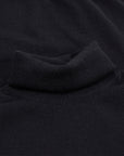 Robert Old - Black Elgin 2ply Roll Neck Cashmere Sweater CASHMERE Robert Old