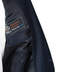 Belvest - Navy Check Italian Wool & Cashmere Suit SUITS Belvest