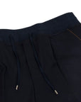 Moorer - Navy 'Broderick' Sweat Shorts SWEATS MooRER
