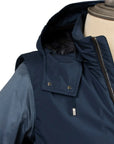 Moorer - Blue 'Evan' Lightweight Down Filled Jacket BLOUSONS MooRER
