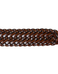 Robert Old - Brown Woven Leather Belt BELTS/BRACES Robert Old