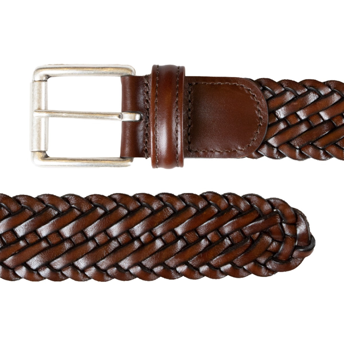 Robert Old Brown Woven Leather Belt Robert Old – Robert Old Co