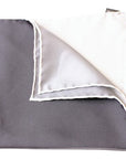 Robert Old - Four Shades Silver Silk Pocket Square HANDKERCHIEFS Robert Old