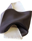 Robert Old - Four Shades Silver Silk Pocket Square HANDKERCHIEFS Robert Old