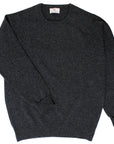 Robert Old - The Ayre 2ply Crew Neck Pure Lambswool Sweater KNITWEAR Robert Old Charcoal UK 36"
