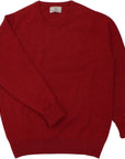 Robert Old - The Ayre 2ply Crew Neck Pure Lambswool Sweater KNITWEAR Robert Old Poppy Melange UK 36"