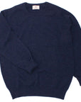 Robert Old - The Ayre 2ply Crew Neck Pure Lambswool Sweater KNITWEAR Robert Old Navy UK 36"