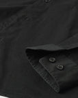 Belstaff - Black Garment Dyed Cotton Scale Shirt L/S SHIRTS Belstaff