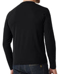 Belstaff - Black Long Sleeved Jersey Cotton T-Shirt TEE SHIRTS Belstaff