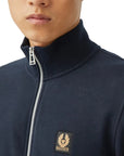 Belstaff - Dark Navy Zip Through Cotton Sweatshirt SWEATS Belstaff
