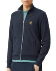 Belstaff - Dark Navy Zip Through Cotton Sweatshirt SWEATS Belstaff
