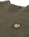 Belstaff - True Olive Lambswool Watch Crew Neck Jumper KNITWEAR Belstaff