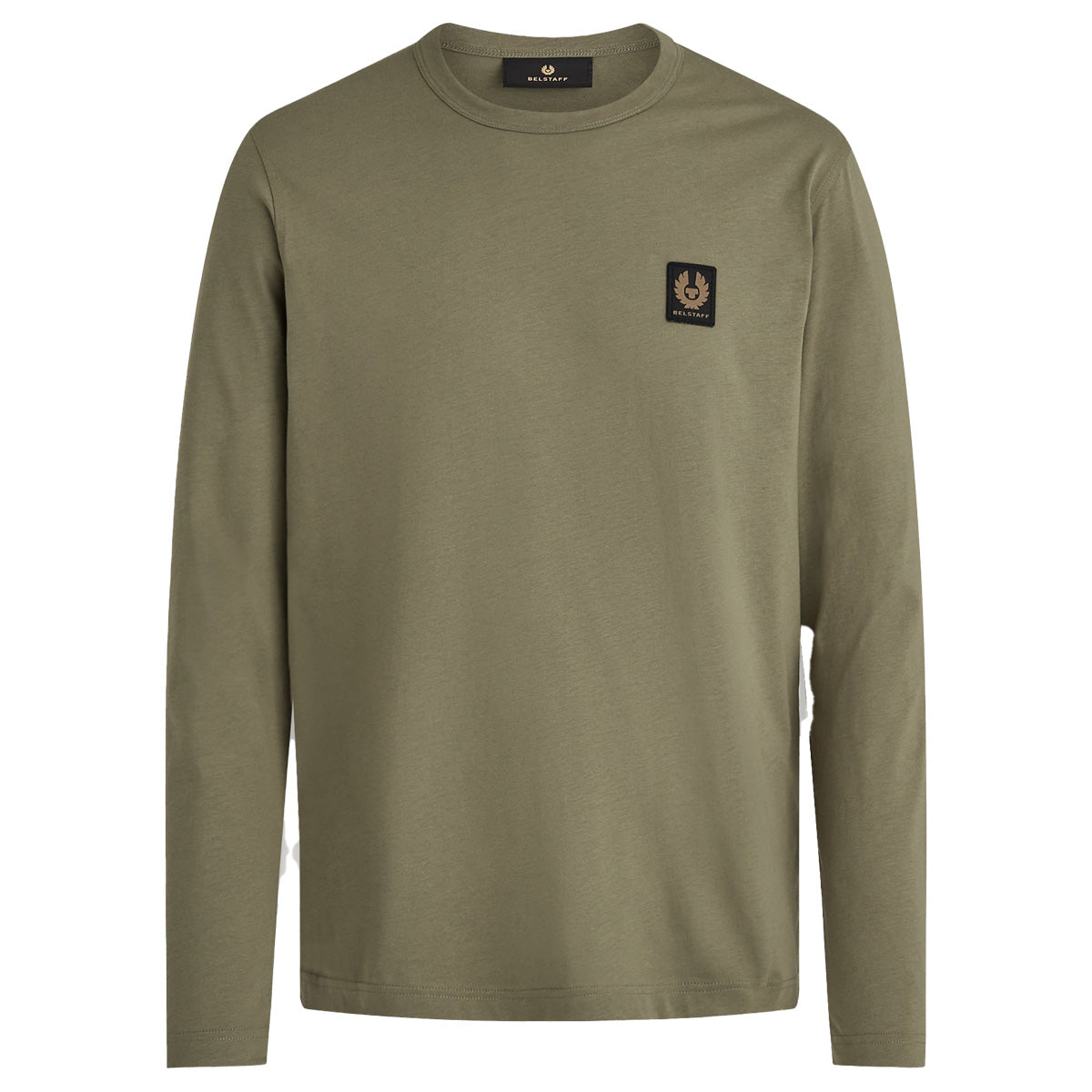 Belstaff - True Olive Long Sleeved Jersey Cotton T-Shirt TEE SHIRTS Belstaff