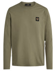 Belstaff - True Olive Long Sleeved Jersey Cotton T-Shirt TEE SHIRTS Belstaff