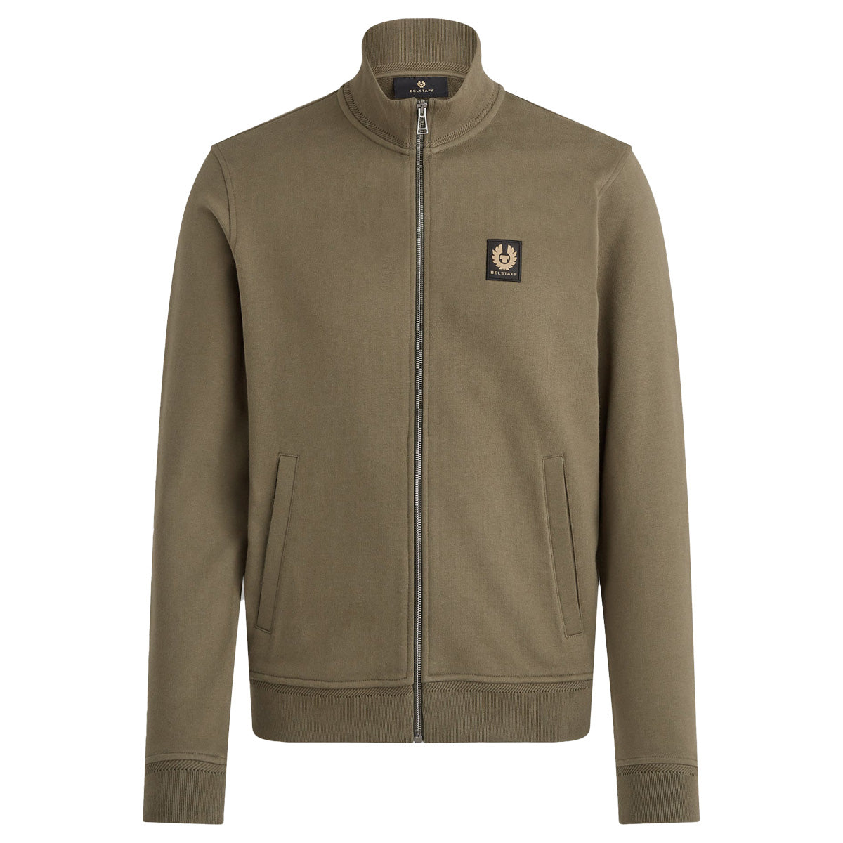 Belstaff True Olive Zip-Through Cotton Sweatshirt – Robert Old Co