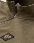 Belstaff - True Olive Zip-Through Cotton Sweatshirt SWEATS Belstaff