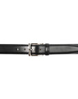 Crockett & Jones - Black Calf Belt with Silver Buckle BELTS/BRACES Crockett & Jones