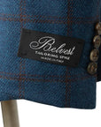 Belvest - Blue Windowpane Check "Jacket in the Box" JACKETS Belvest