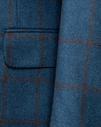 Belvest - Blue Windowpane Check "Jacket in the Box" JACKETS Belvest