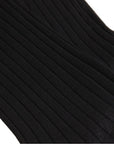 Robert Old - Black Ribbed Fine Cotton Socks SOCKS Robert Old