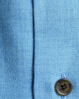 Robert Old - Blue Mist with Contrast Buttons Premium Cashmerello Shirt L/S SHIRTS Robert Old