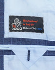 Robert Old - Blue Overcheck Pure Virgin Wool Jacket JACKETS Robert Old