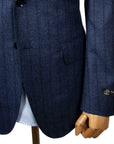 Robert Old - Blue Vertical Stripe 100% Wool Flannel Suit SUITS Robert Old
