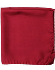 Robert Old - Burgundy Red Silk Pocket Square HANDKERCHIEFS Robert Old