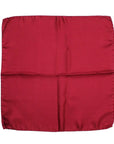 Robert Old - Burgundy Red Silk Pocket Square HANDKERCHIEFS Robert Old