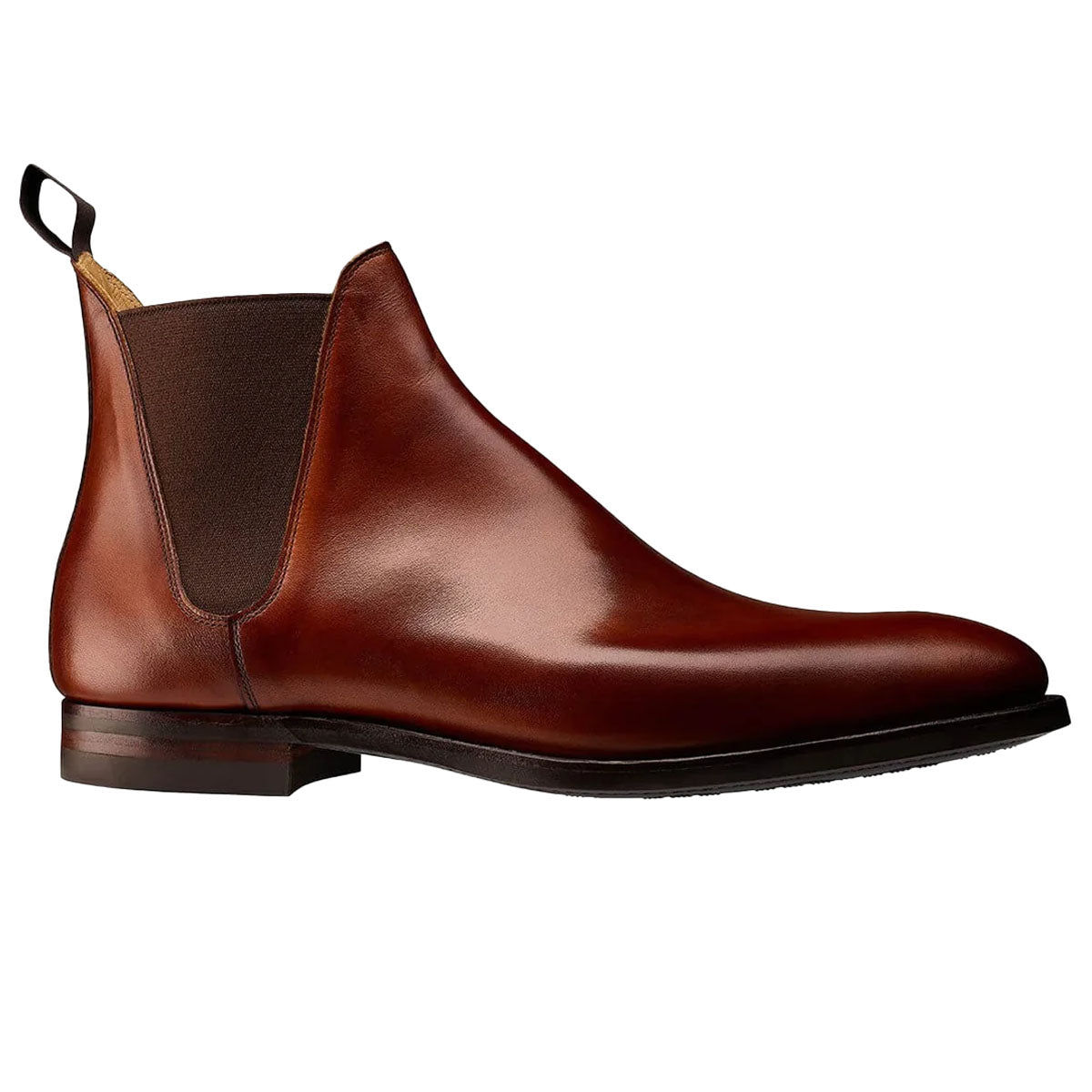 Crockett & Jones - Chelsea 8 Chestnut Calf Leather Boots SHOES Crockett & Jones