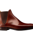 Crockett & Jones - Chelsea 8 Chestnut Calf Leather Boots SHOES Crockett & Jones
