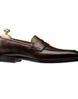 Crockett & Jones - Crawford Dark Brown Hand Grade Penny Loafers SHOES Crockett & Jones