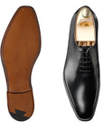 Crockett & Jones - Alex Black Calf Leather Oxford Shoes SHOES Crockett & Jones