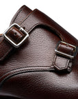 Crockett & Jones - Lowndes Pebble Grain Double Buckle Monk Shoes SHOES Crockett & Jones