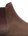 Crockett & Jones - Chelsea 11 Slate Brown Suede Boots SHOES Crockett & Jones