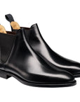 Crockett & Jones - Chelsea 8 Black Calf Leather Boots SHOES Crockett & Jones