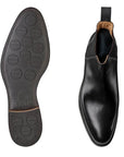 Crockett & Jones - Chelsea 8 Black Calf Leather Boots SHOES Crockett & Jones