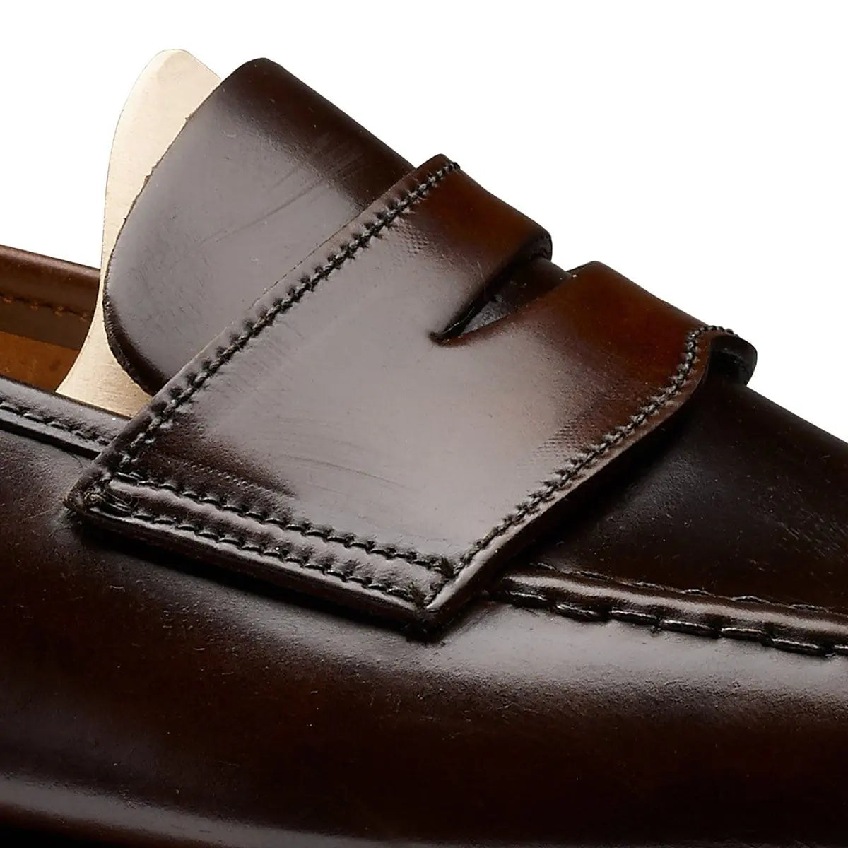 Crockett & Jones - Dark Brown Harvard Cordovan Penny Loafer SHOES Crockett & Jones