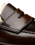 Crockett & Jones - Dark Brown Harvard Cordovan Penny Loafer SHOES Crockett & Jones