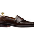 Crockett & Jones - Dark Brown Harvard Cordovan Penny Loafer SHOES Crockett & Jones