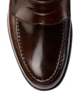 Crockett & Jones - Dark Brown Harvard Cordovan Penny Loafer SHOES Crockett & Jones