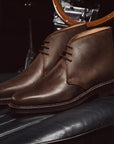 Crockett & Jones - Molton Dark Brown Rough-Out Suede Boots SHOES Crockett & Jones