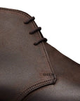Crockett & Jones - Molton Dark Brown Rough-Out Suede Boots SHOES Crockett & Jones